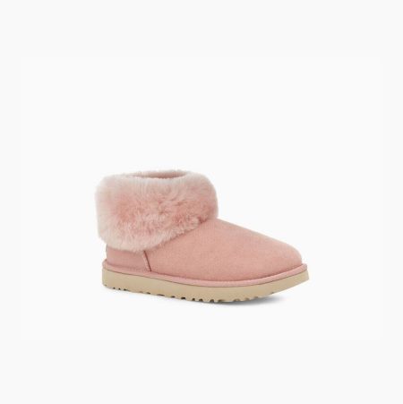 UGG Classic Mini Fluff - Boots Dame - Oransje (NO-V714)